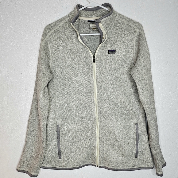 Patagonia Jackets & Blazers - Patagonia Heathered Light Gray Full-Zip Jacket